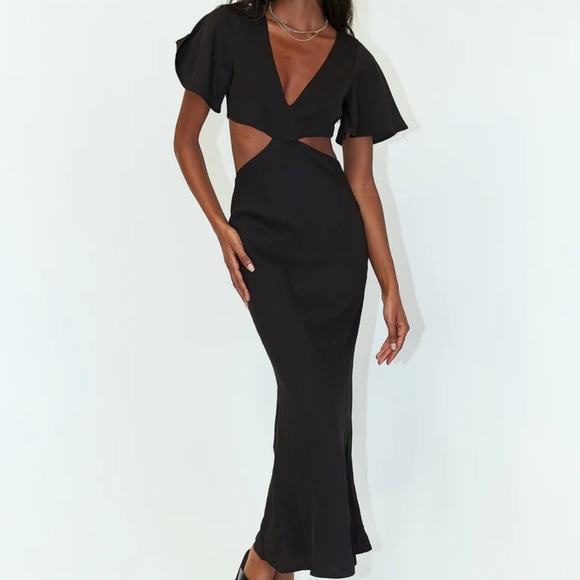 COPY - COPY - Princess Polly Mischa Maxi Dress / Black - Picture 2 of 3